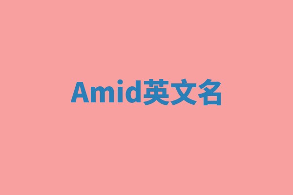 Amid英文名