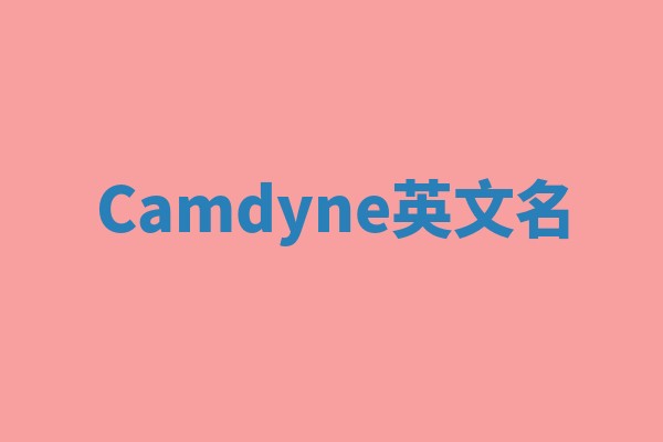 Camdyne英文名 Camdyne英文名