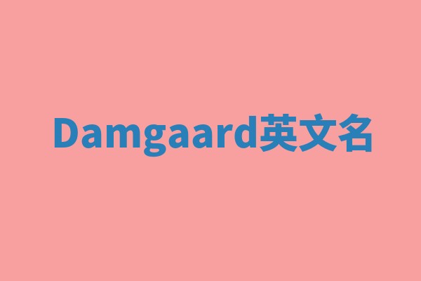 Damgaard英文名