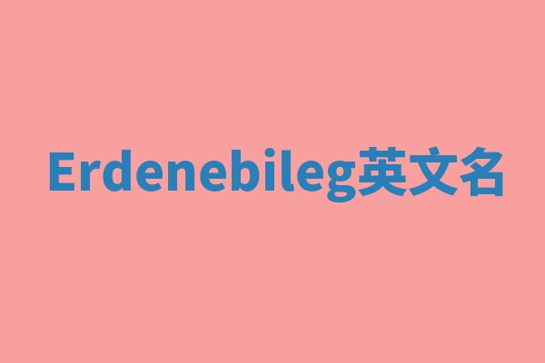 Erdenebileg英文名 Erdenebileg英文名
