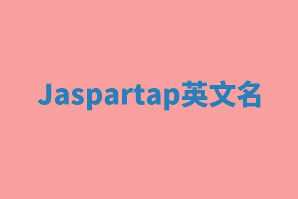 Jaspartap英文名