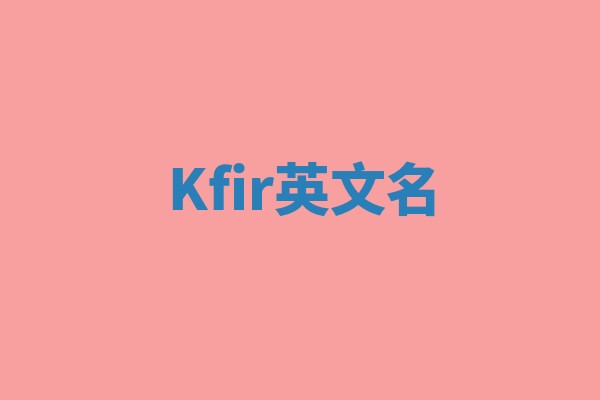 Kfir英文名