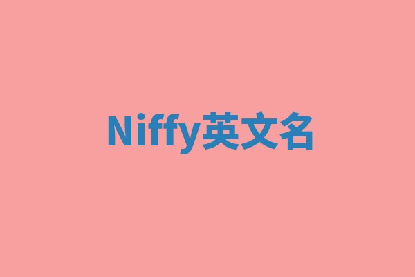 Niffy英文名