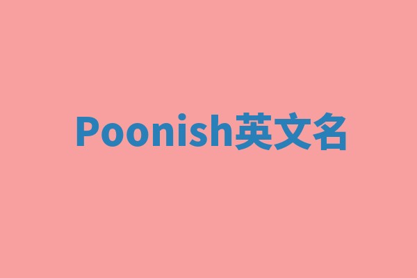 Poonish英文名