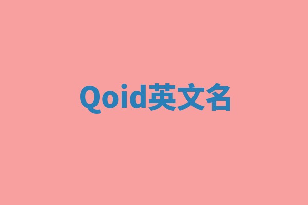 Qoid英文名