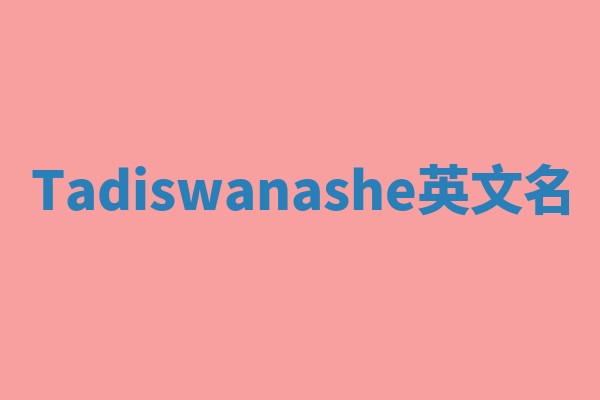 Tadiswanashe英文名