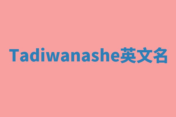 Tadiwanashe英文名 Tadiwanashe英文名