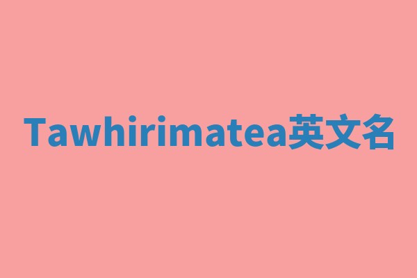 Tawhirimatea英文名