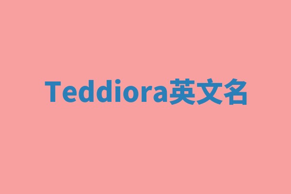 Teddiora英文名