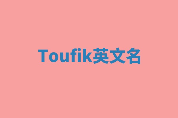 Toufik英文名