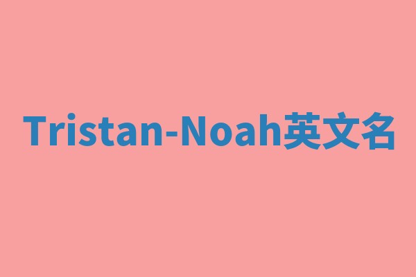 Tristan-Noah英文名