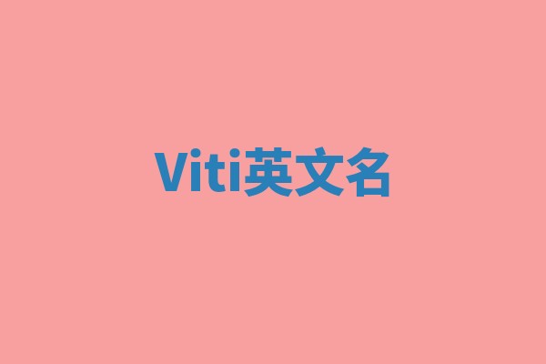Viti英文名