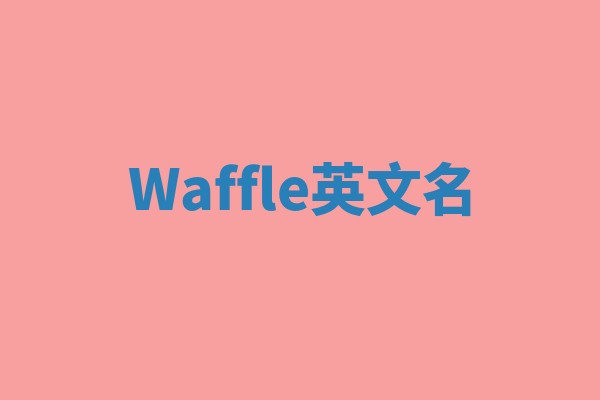 Waffle英文名