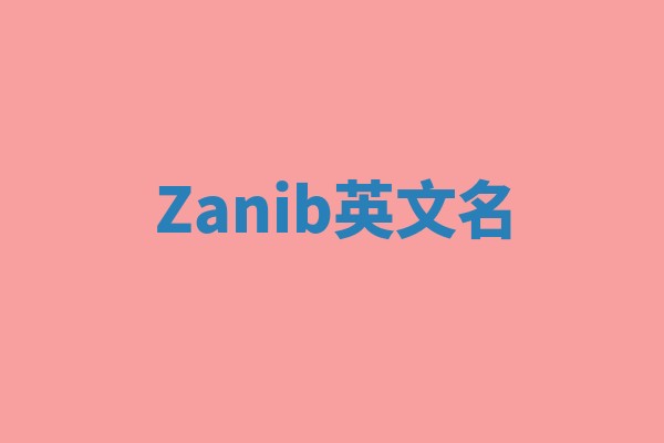Zanib英文名